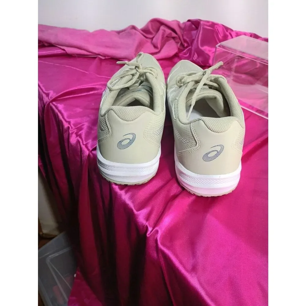 Asics Mens SZ 15 Upcourt 6 Volleyball Court Shoe Kacki 1071A104-101.